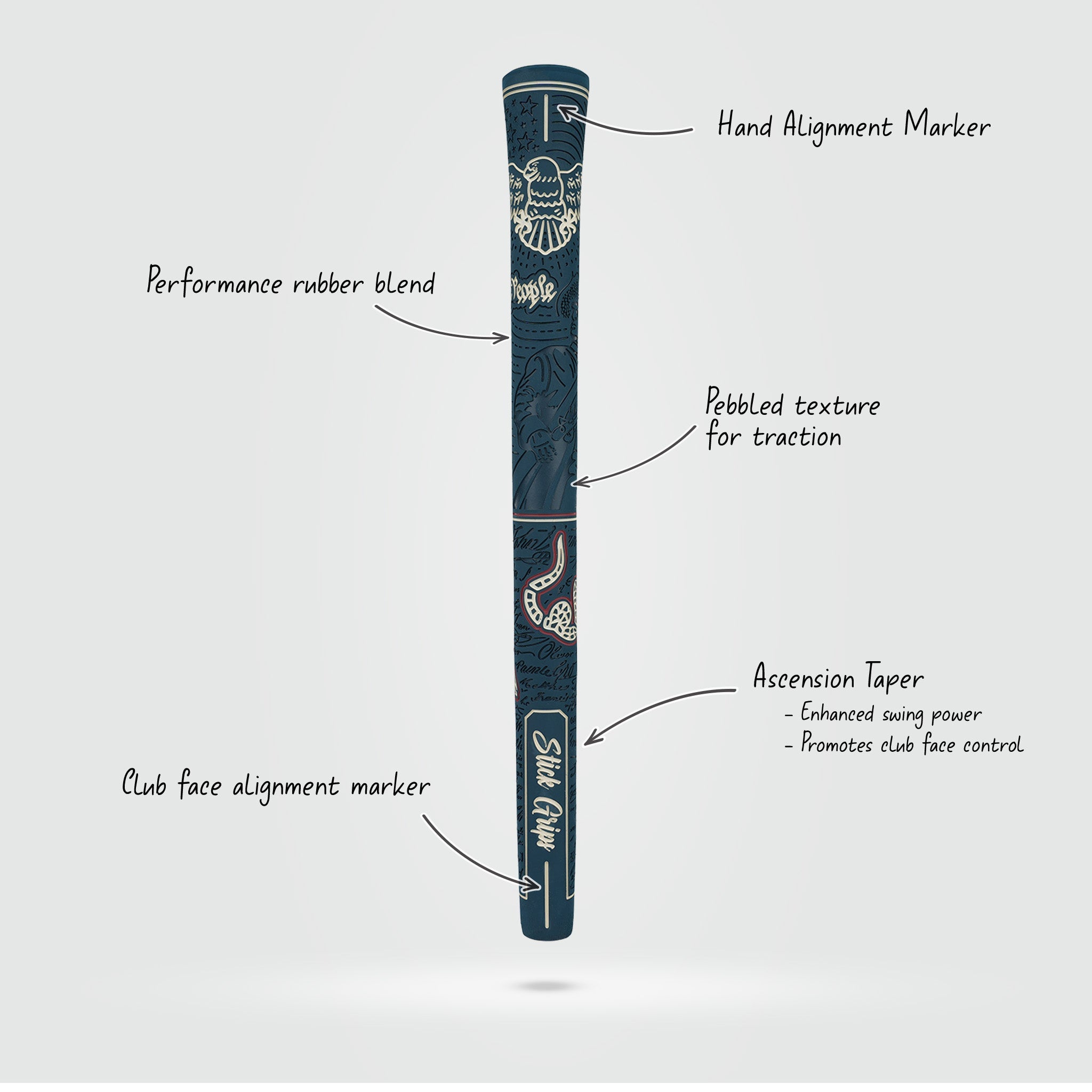 Stick Grips Patriot Golf Grip – Standard & Midsize