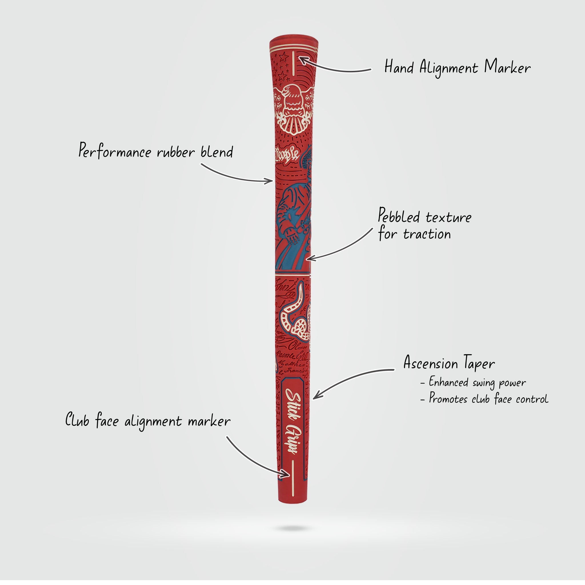 Stick Grips Patriot Golf Grip – Standard & Midsize